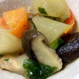 根菜と椎茸の煮物